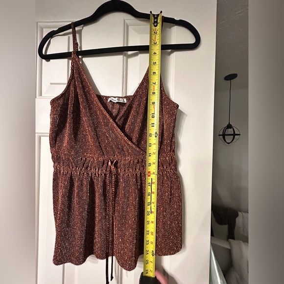 Abercrombie & Fitch Brown Y2K Forest Fairy, Whimsical Goth Grunge Cropped Cami - Picture 6 of 6